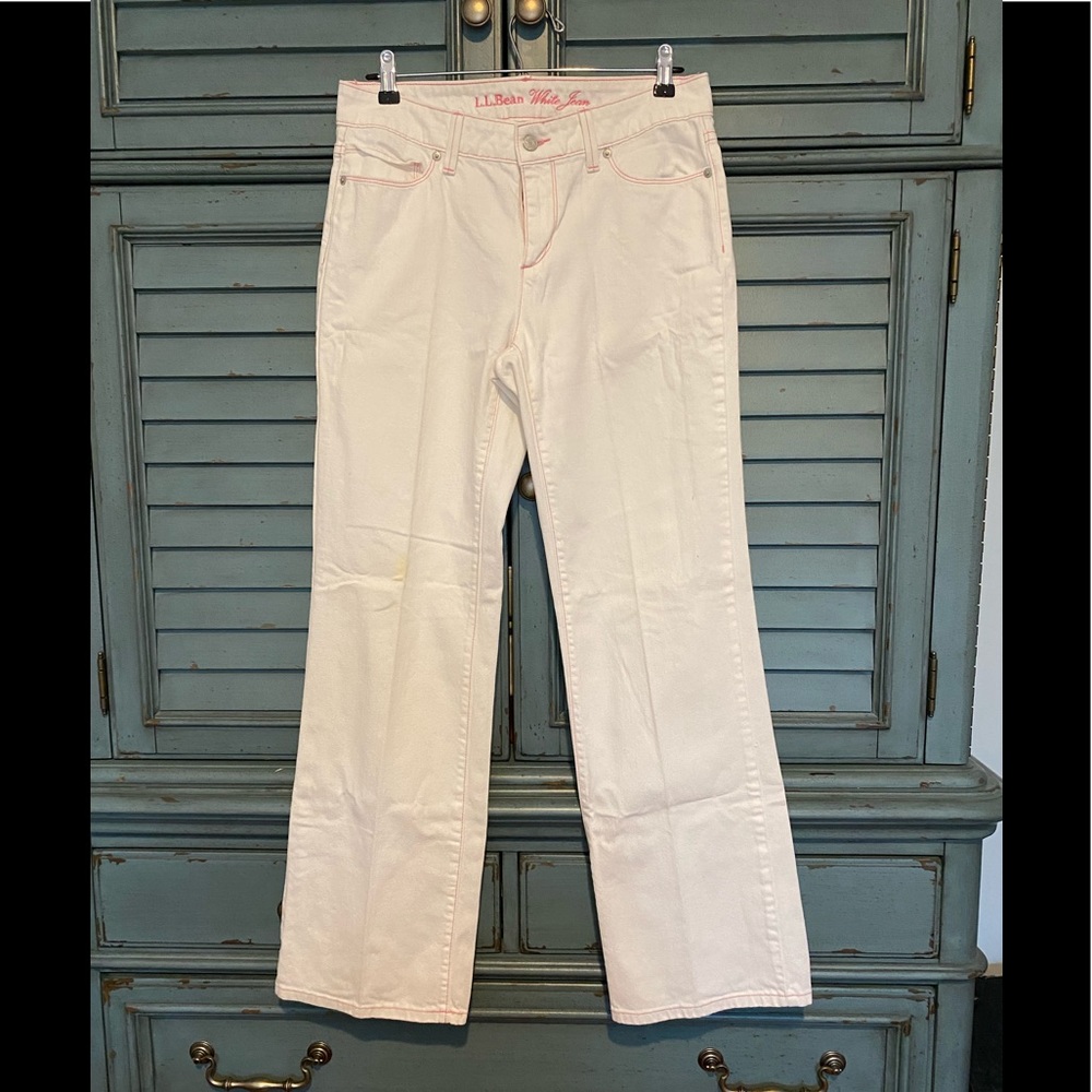 L. L. Beans white jeans